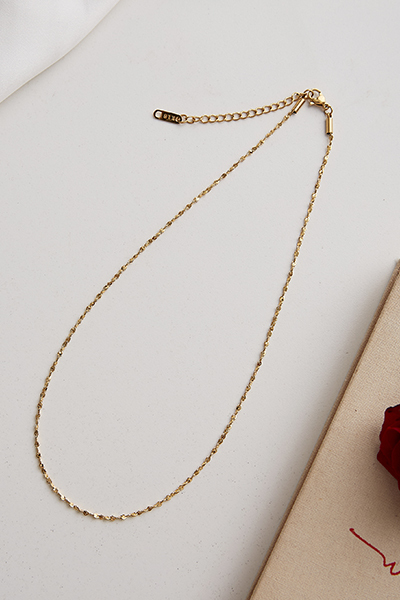 圓片交錯閃耀細鍊