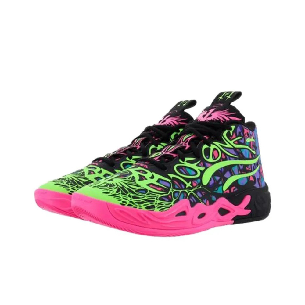 Puma LaMelo Ball MB.04 Heem 籃球鞋 黑藍粉 螢光 男鞋 310837-01
