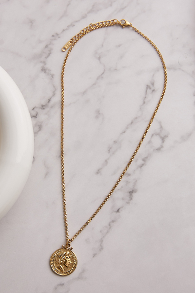 經典硬幣吊墜項鍊
