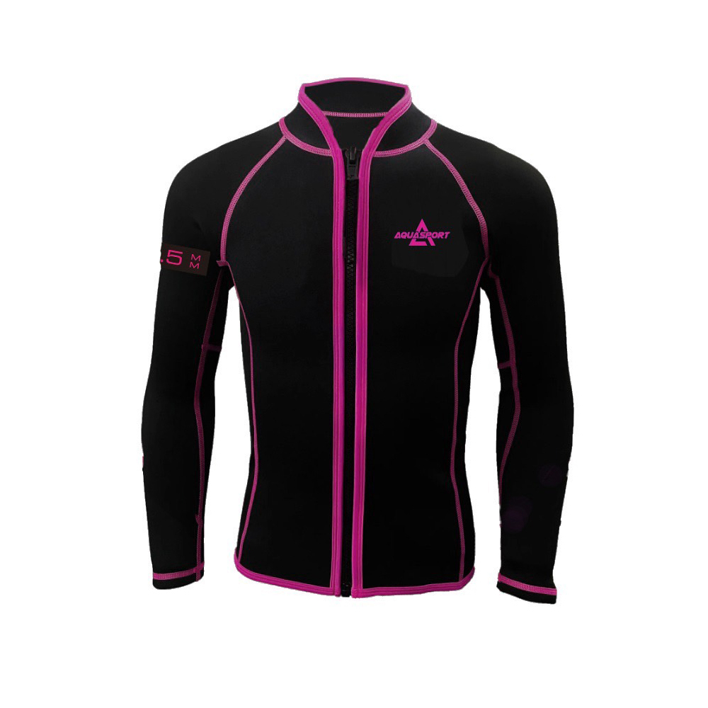 Aquasport 1.5mm磨毛長袖防曬防寒衣-粉