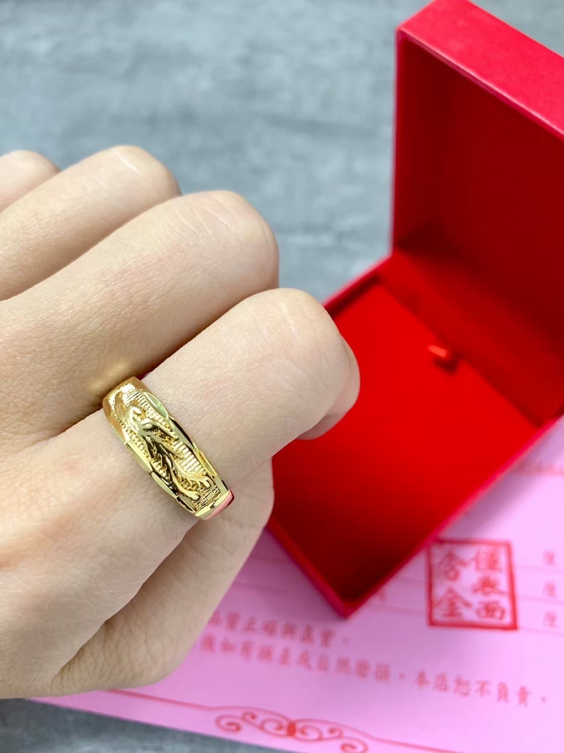 【飾品配件】D12001 表面含金 戒指 B34-2~B34-6-