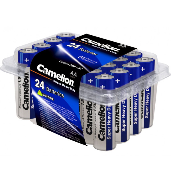 Camelion - 【24粒】(藍色)AA高能碳性電池(R6P-PB24B) (軟盒裝)