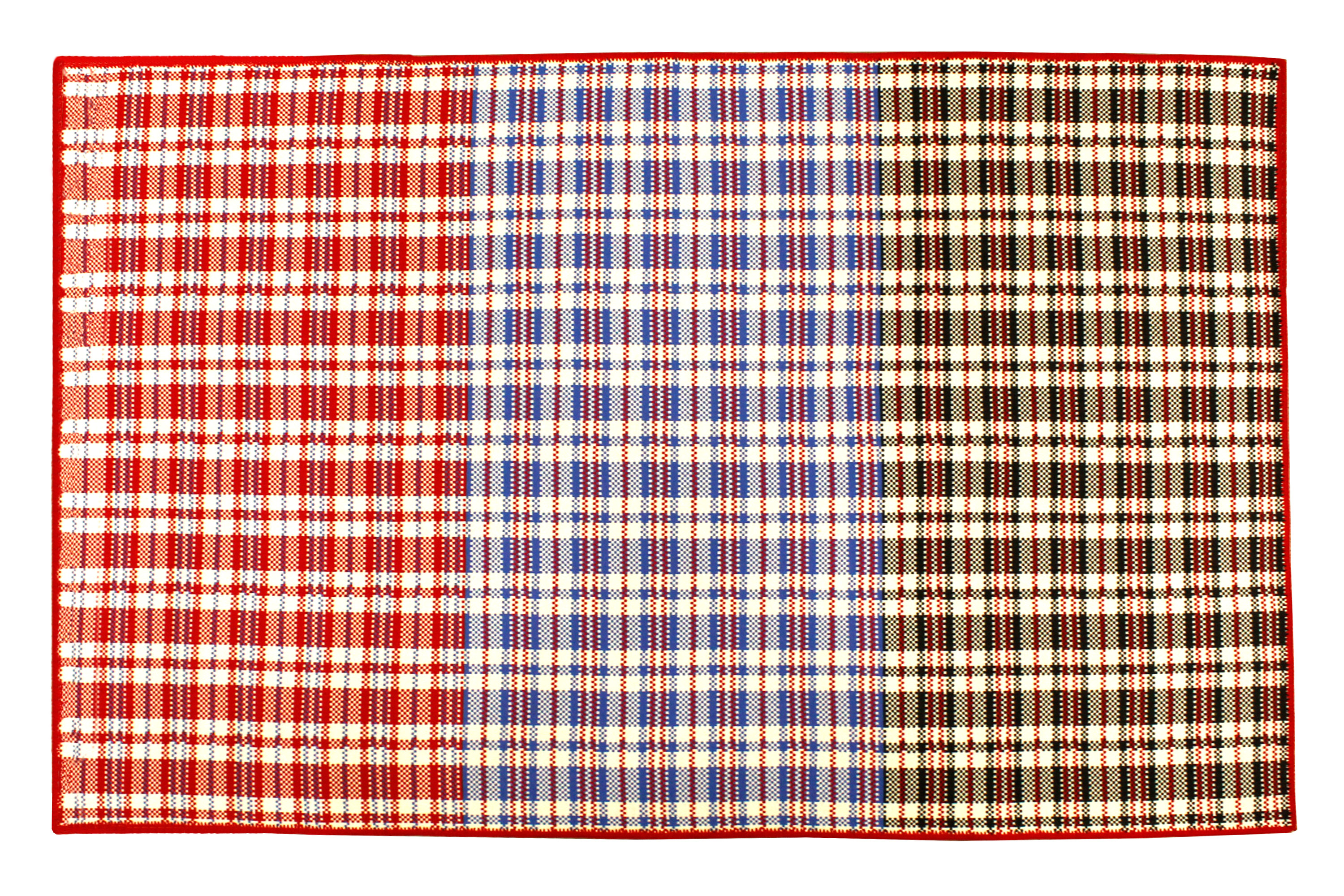 三色紅白藍毛氈