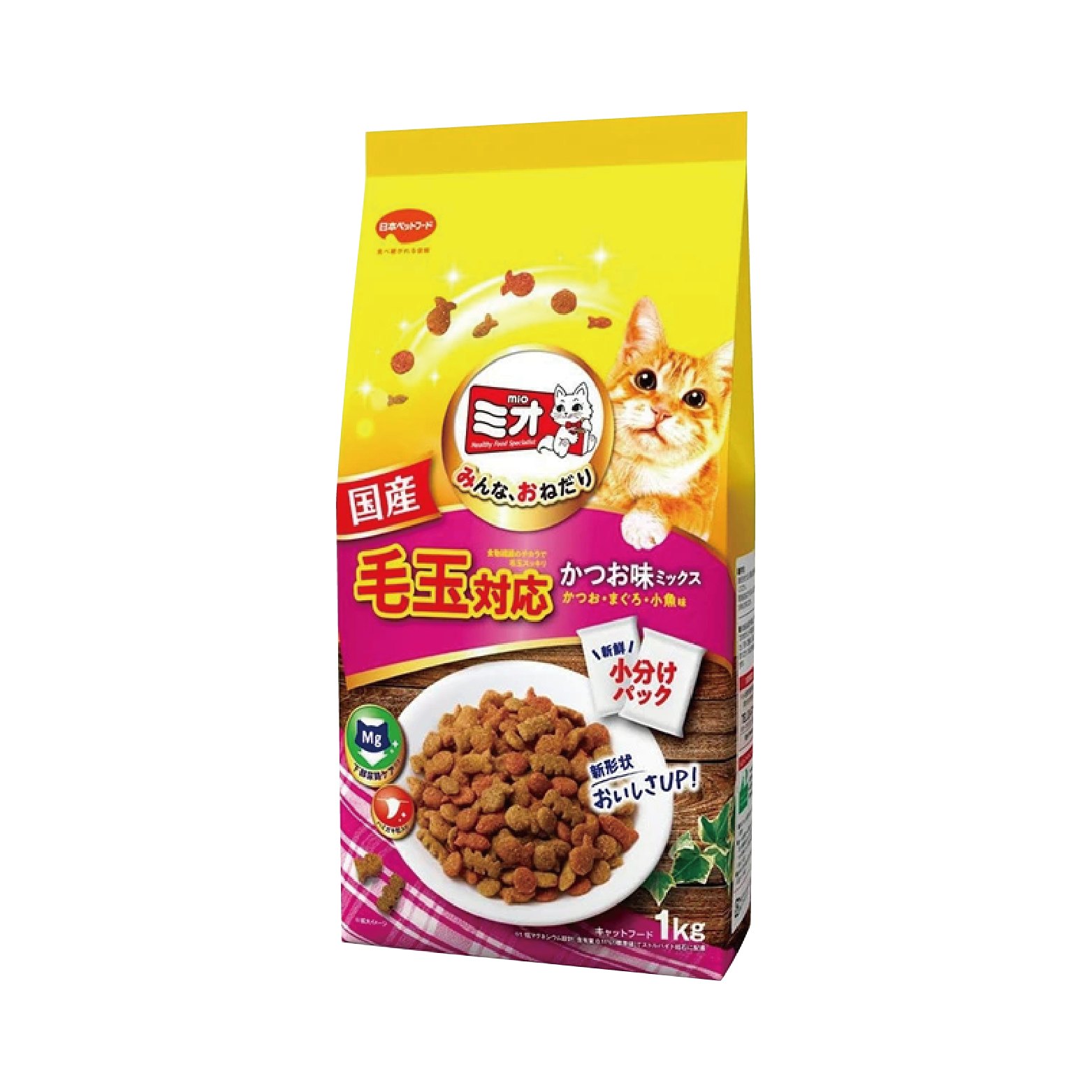 三才|全階段貓糧-毛球護理 鰹魚味1kg (MIO-6456)