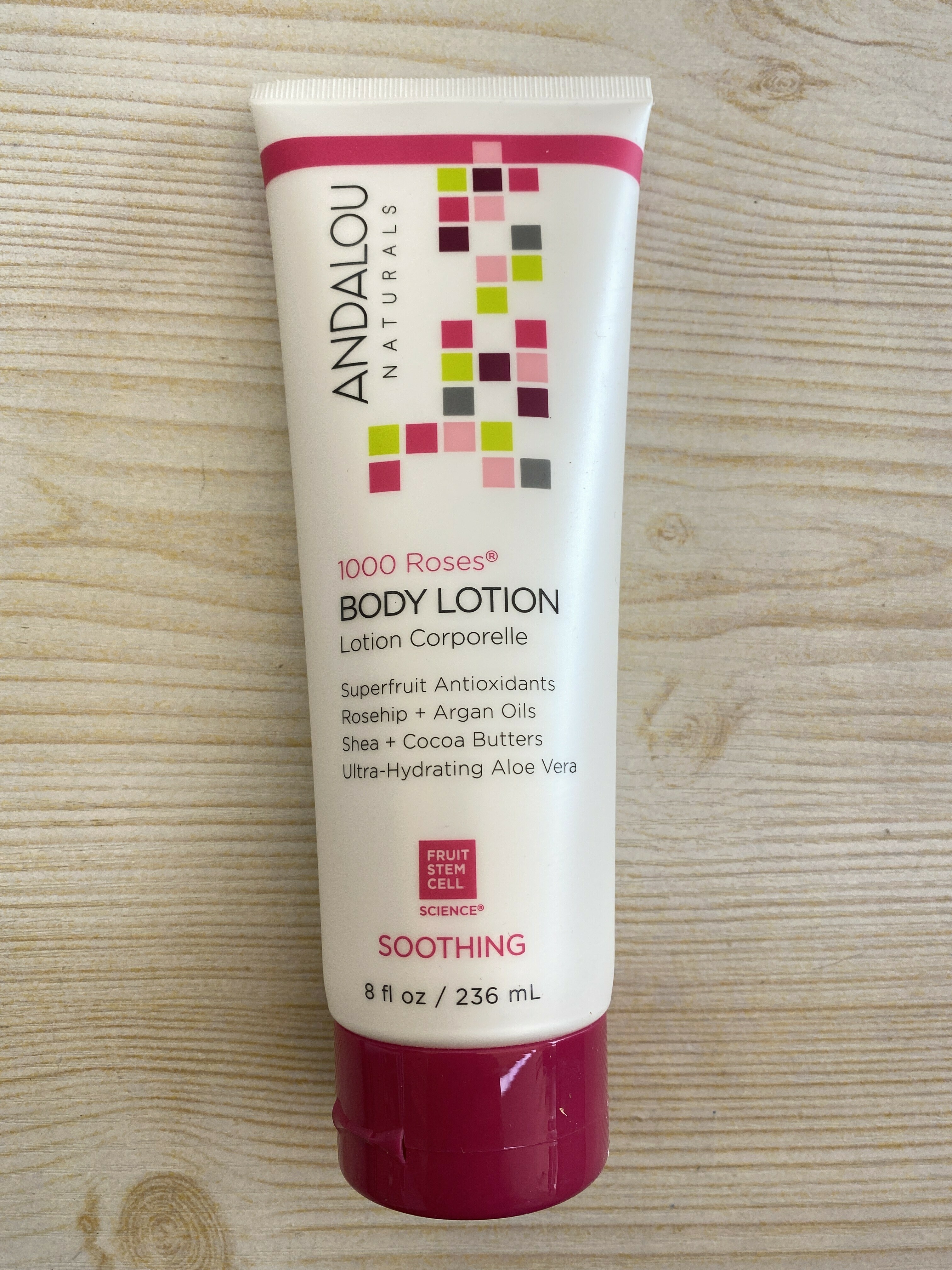 Andalou Naturals天然玫瑰潤膚乳 (最佳使用日期為2028/2/19)