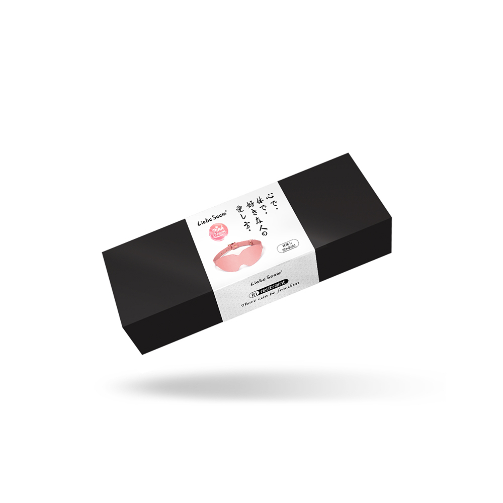 Liebe Seele Thick Leather Blindfold Pink