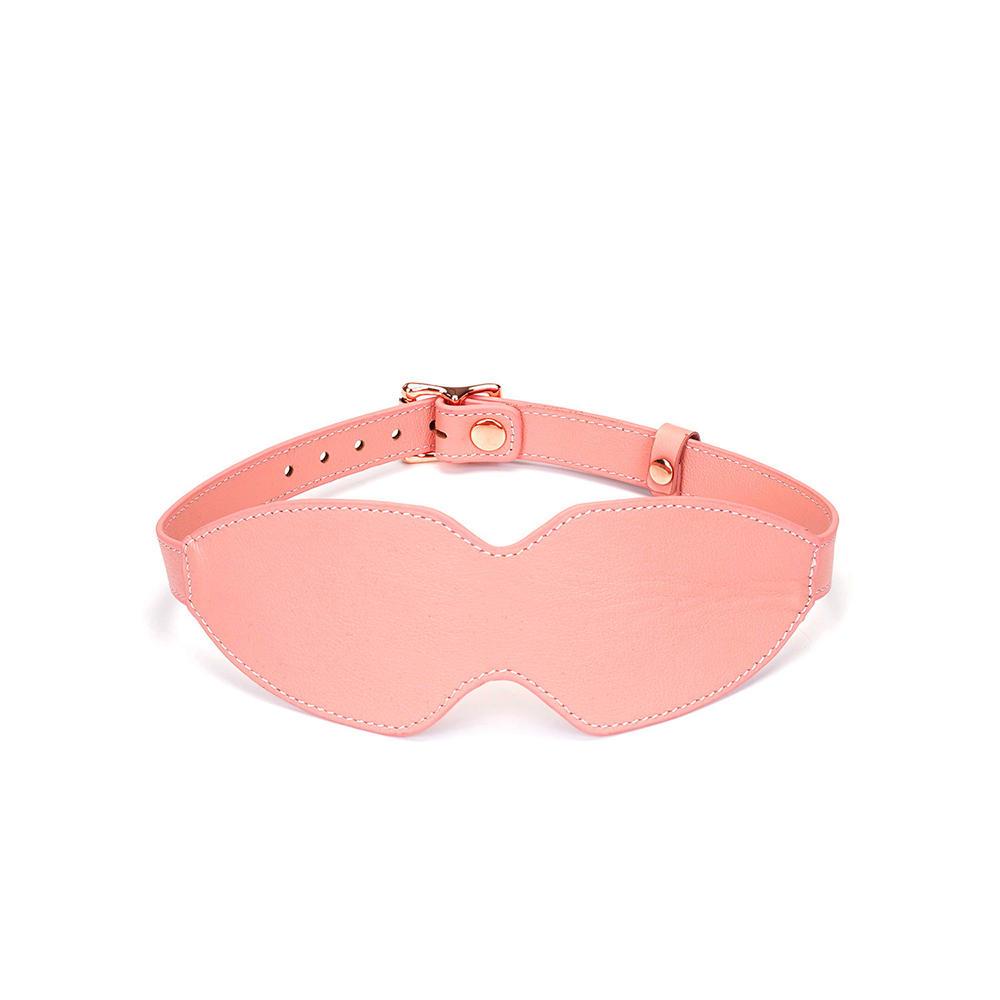 Liebe Seele Thick Leather Blindfold Pink
