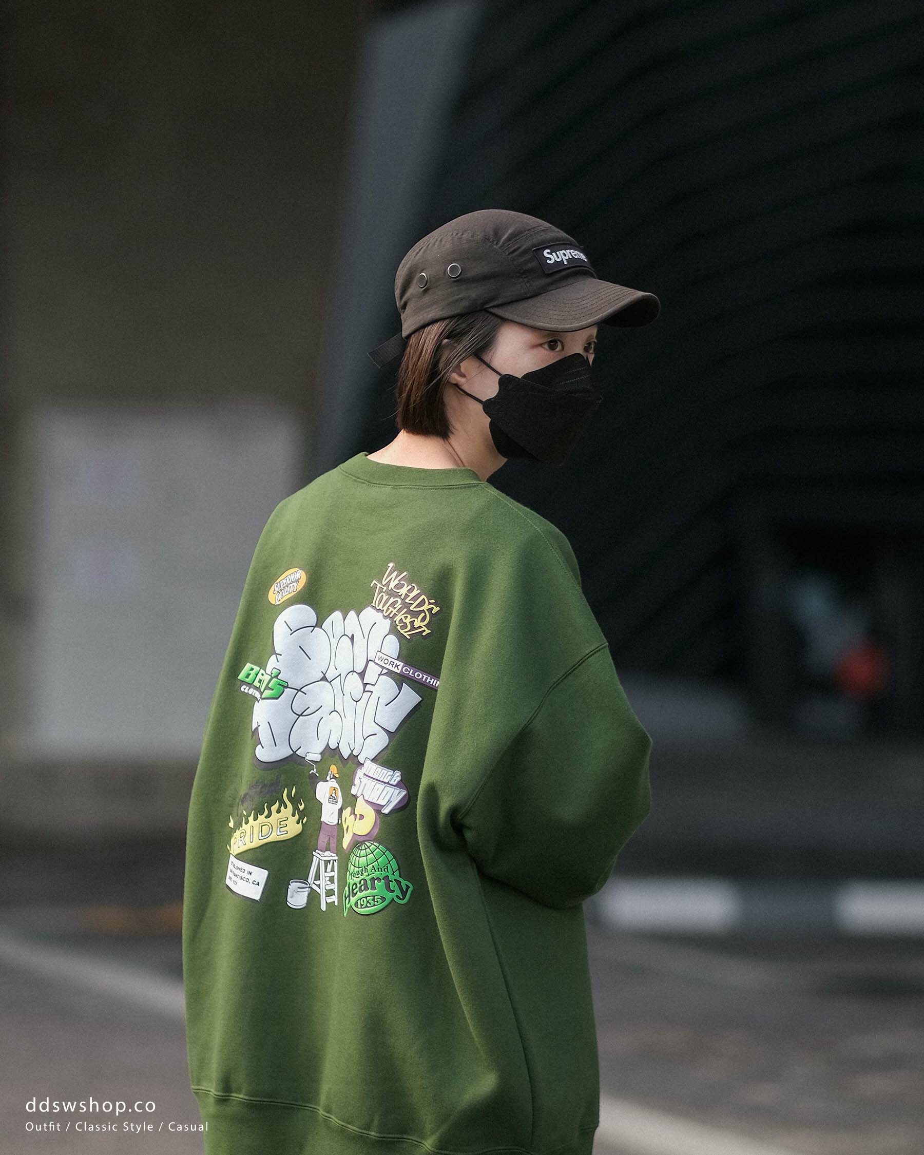 "現貨" BEN DAVIS OVERRLAP CREW SWEATER
