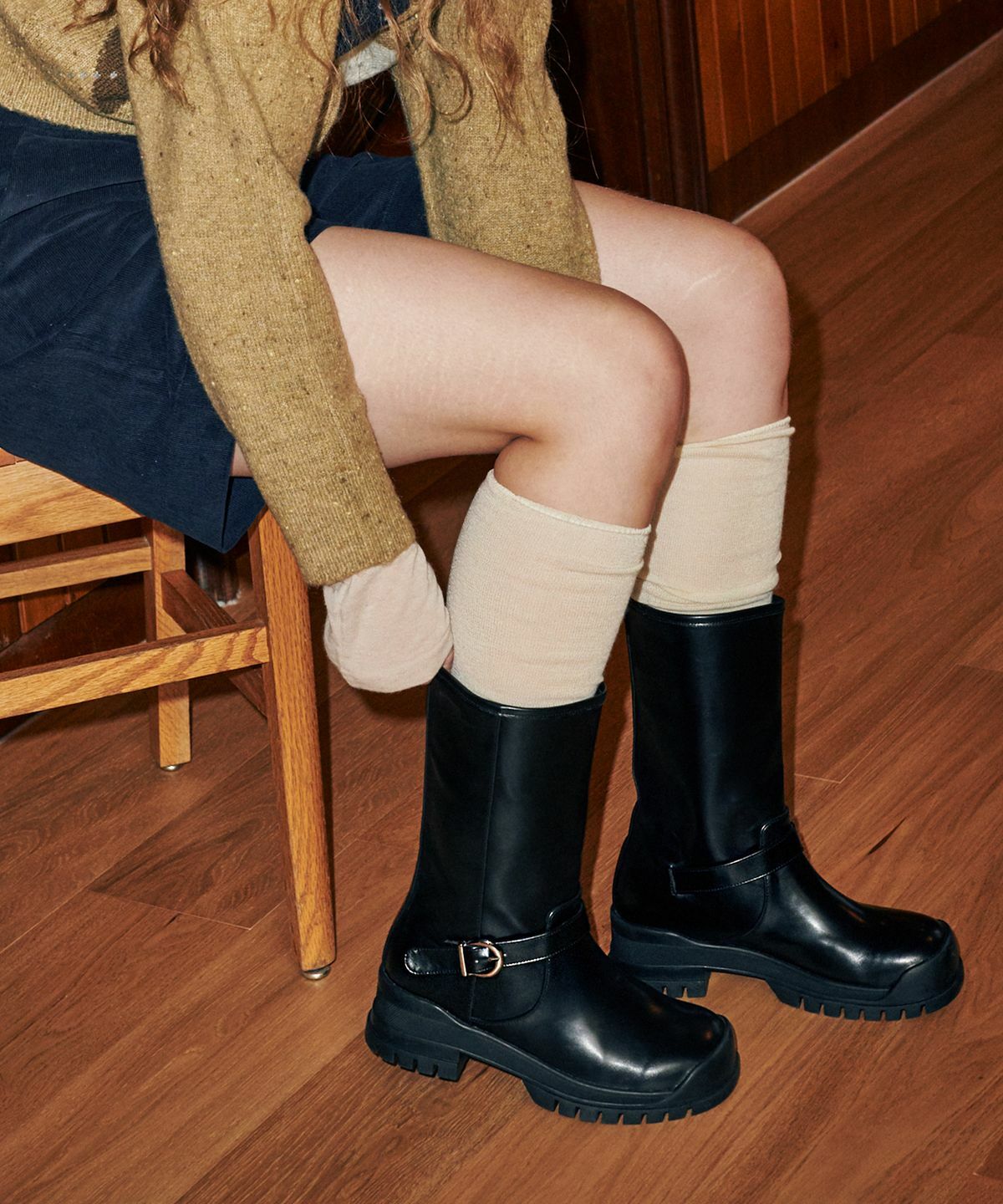 MACMOC Monk Casual Wide Shaped Middle Boots