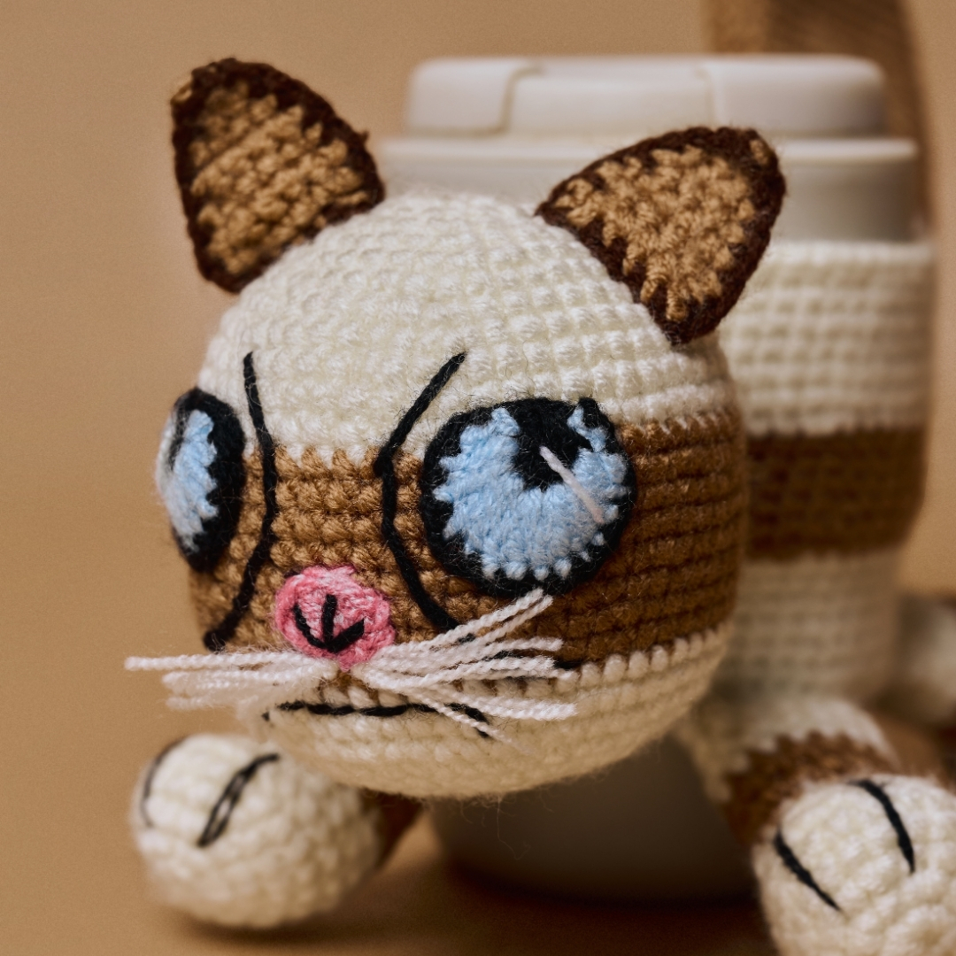 Blue-eye Meow Cup Bag