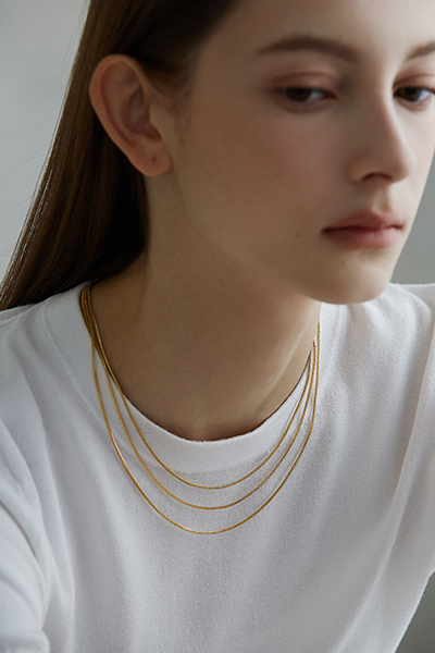 三層鍊條質感鎖骨鍊
