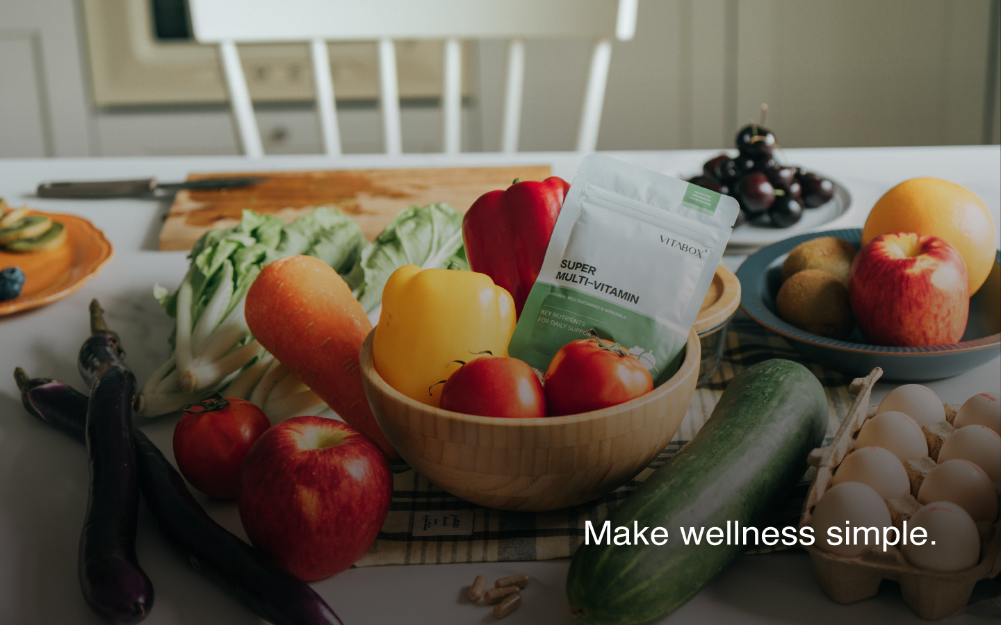 滿桌的新鮮蔬果搭配全能專科