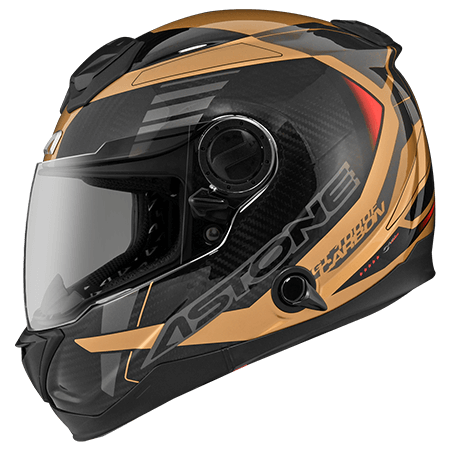 ASTONE GT1000F 透明碳纖/AC12 金 彩繪 輕量 全罩式帽款