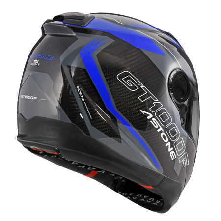 ASTONE GT1000F 透明碳纖/AC11 藍 彩繪 輕量 全罩式帽款