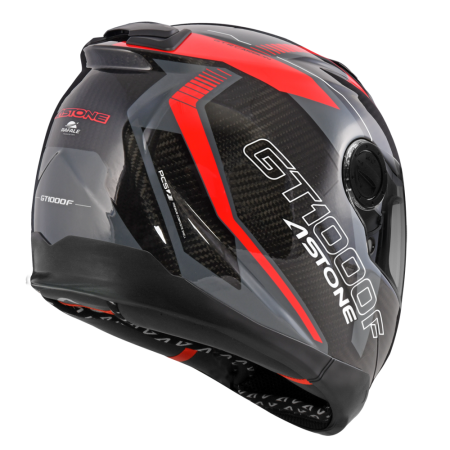 ASTONE GT1000F 透明碳纖/AC11 紅 彩繪 輕量 全罩式帽款