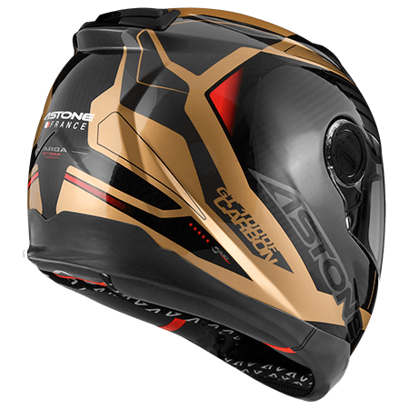 ASTONE GT1000F 透明碳纖/AC12 金 彩繪 輕量 全罩式帽款