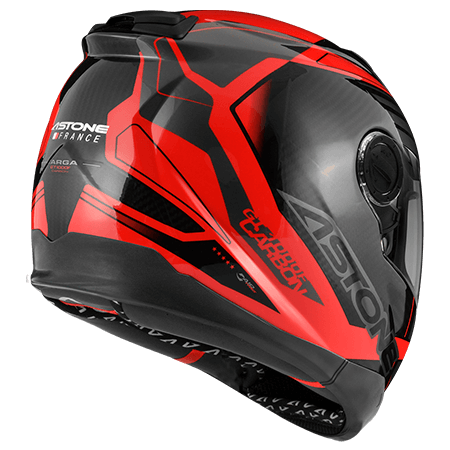 ASTONE GT1000F 透明碳纖/AC12 紅 彩繪 輕量 全罩式帽款