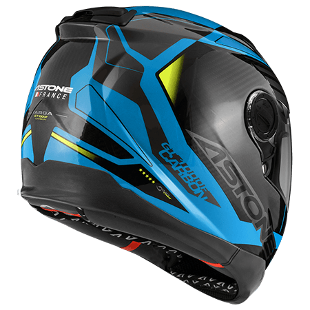 ASTONE GT1000F 透明碳纖/AC12 藍 彩繪 輕量 全罩式帽款