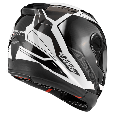 ASTONE GT1000F 透明碳纖/AC12 白 彩繪 輕量 全罩式帽款