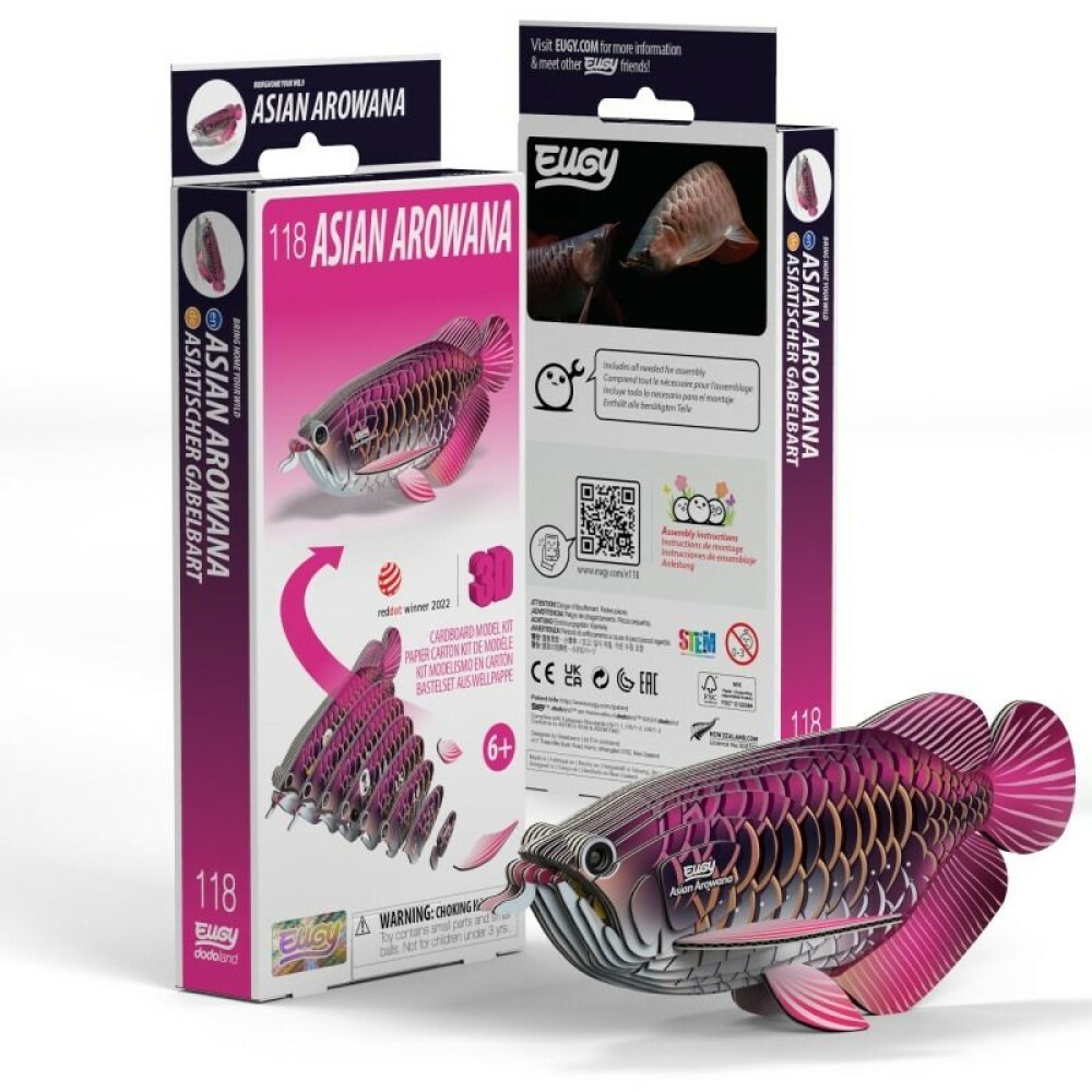 EUGY 3D Cardboard Kit Set Model - 118 Asian Arowana