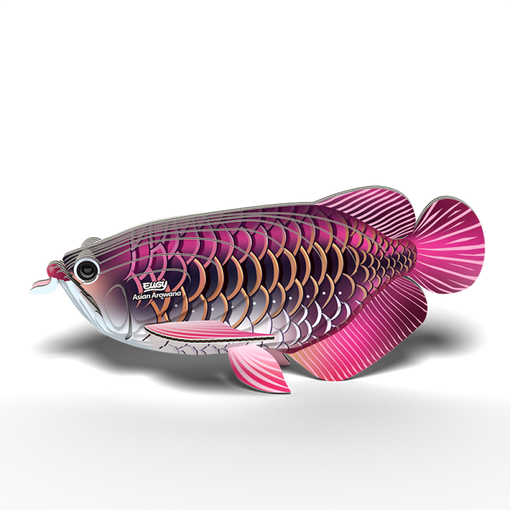 EUGY 3D Cardboard Kit Set Model - 118 Asian Arowana