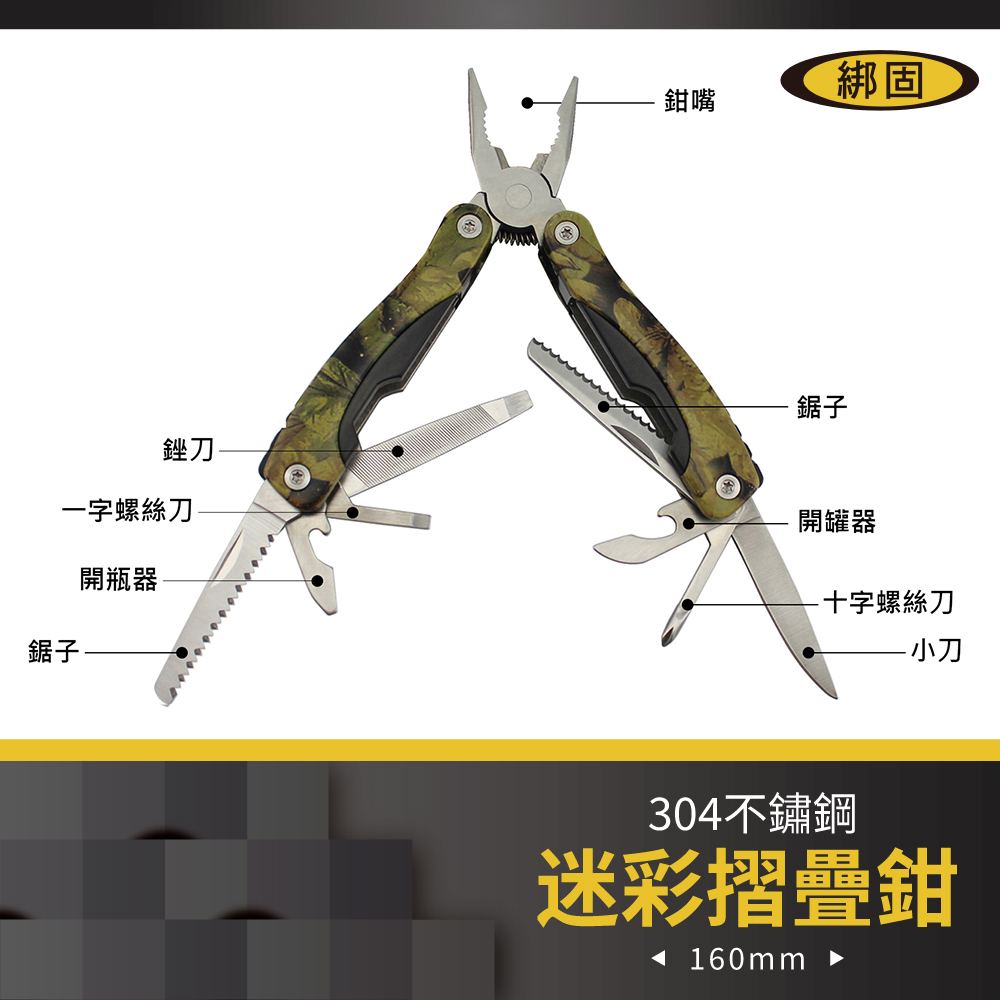 迷彩多功能摺疊鉗