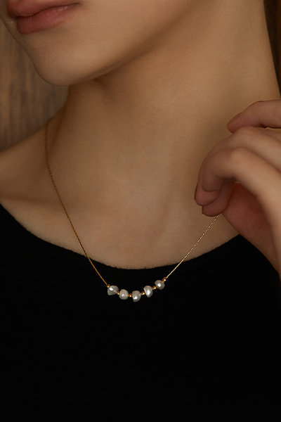 不規則造型珍珠項鍊