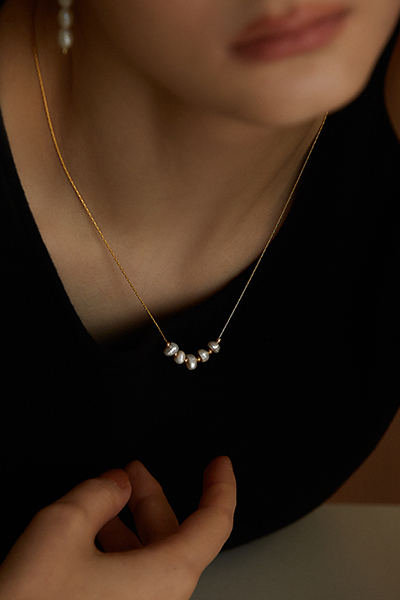 不規則造型珍珠項鍊