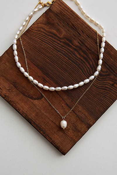 珍珠層次雙層項鍊