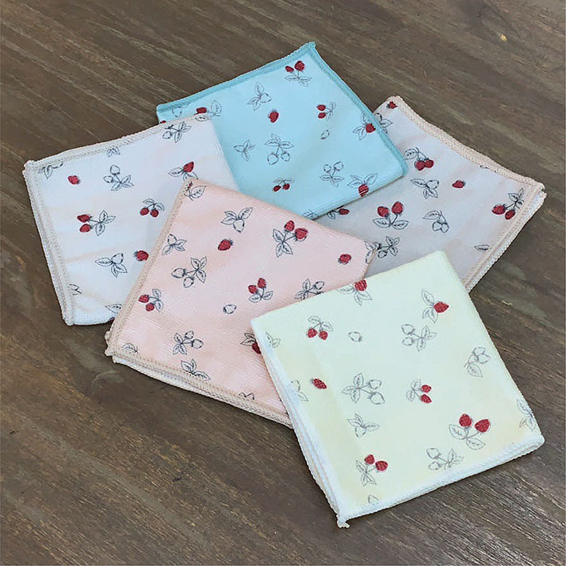 TP 碗盤擦拭巾/草莓 28x28cm 5入