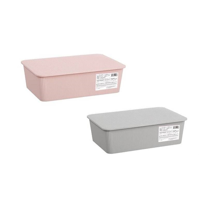 TP 附蓋收納盒/條紋 37.5x11x25.5cm