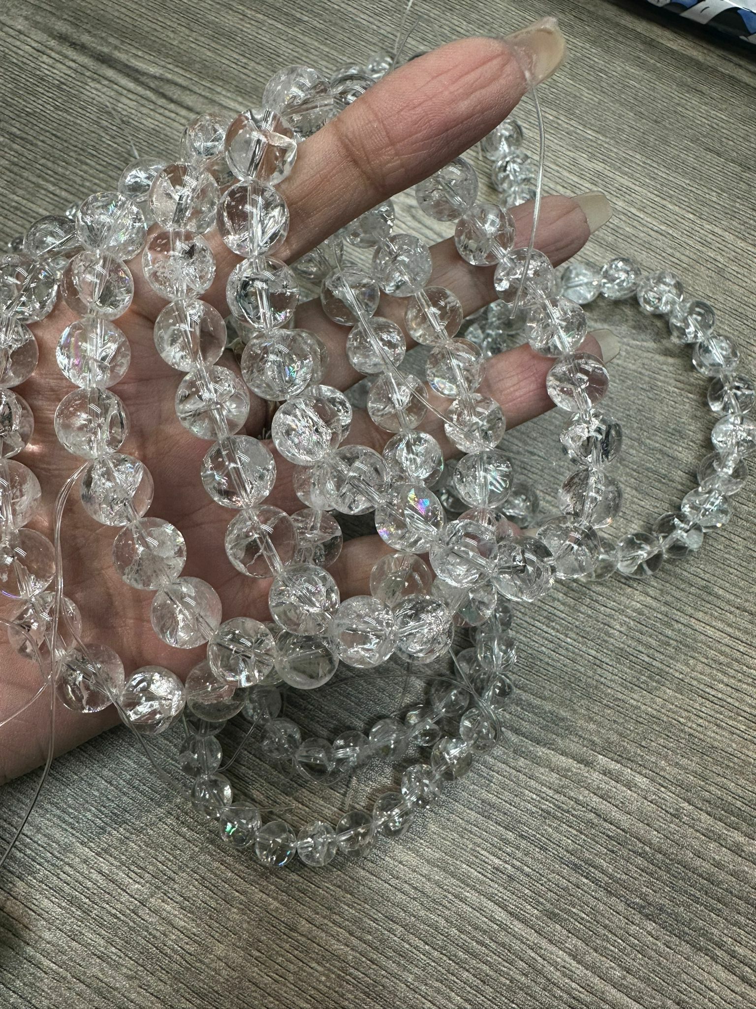 (1845)頂級天然白亞塞水晶手串(有兩款SIZE可選)