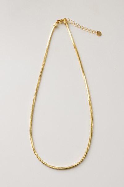 經典閃耀方形蛇骨項鍊