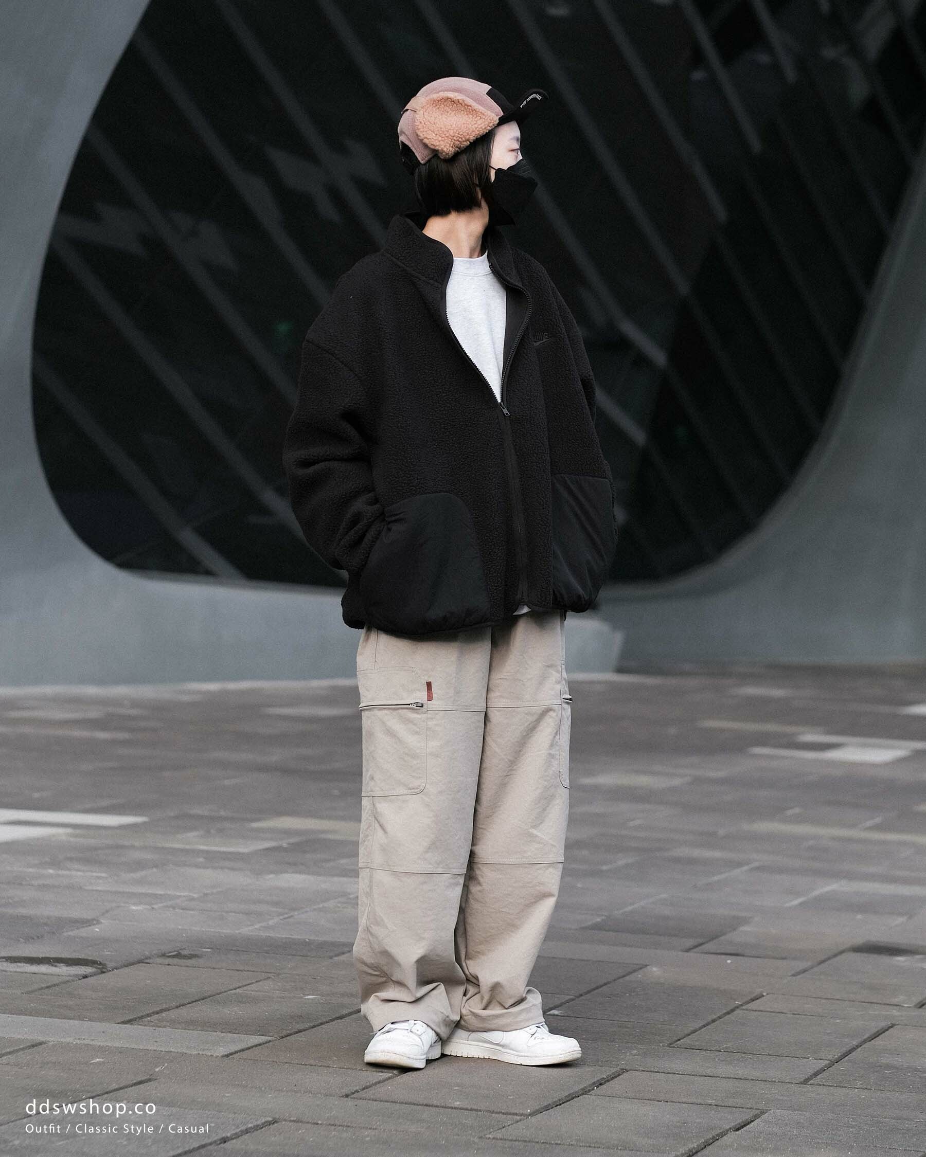 "現貨" D.CLOSET 拼接 側口袋 彈性 工作褲