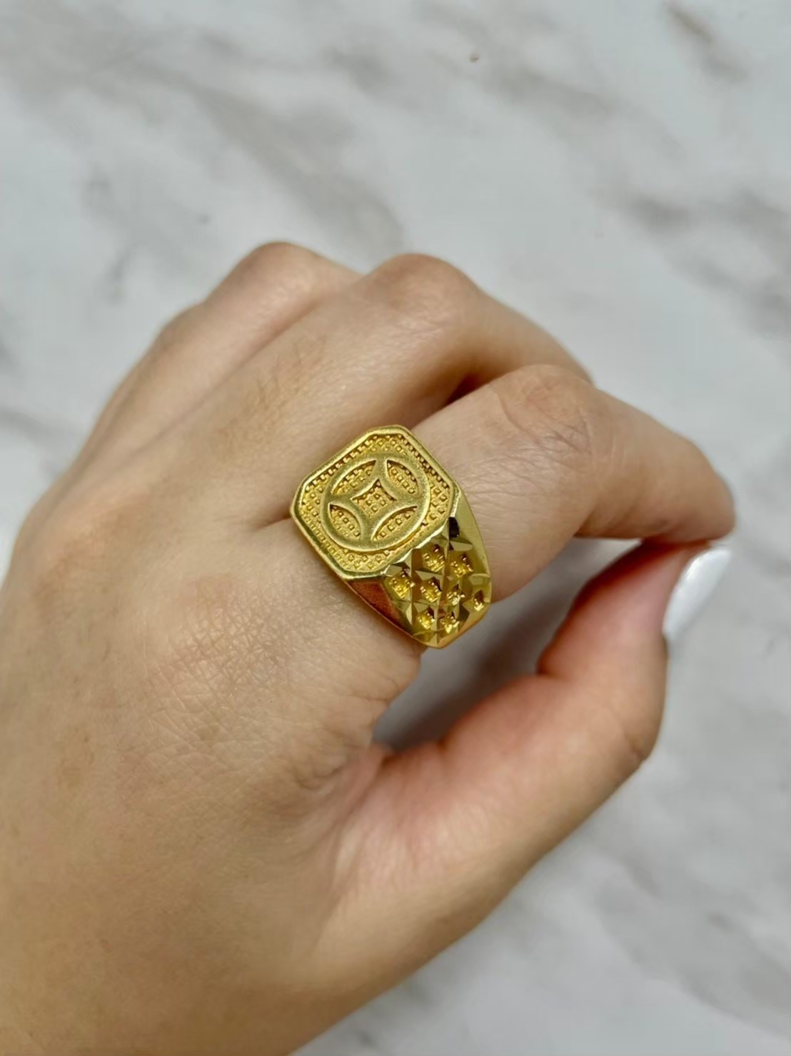 【飾品配件】D12001 表面含金 戒指 B37-21~B37-30-