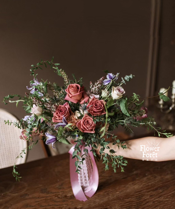 紅韻心諾 | 鮮花捧花