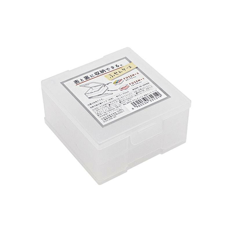 便條紙收納盒/透明 8.5x8.8x4.4cm