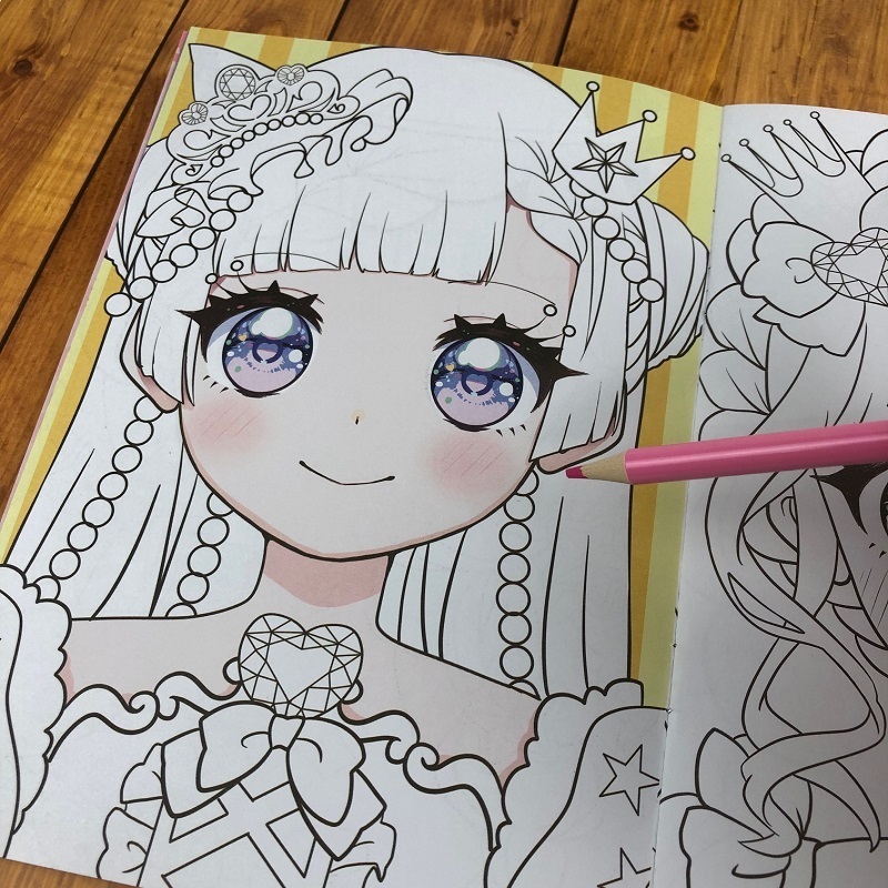 hapila貼紙著色本玩具/魔法少女