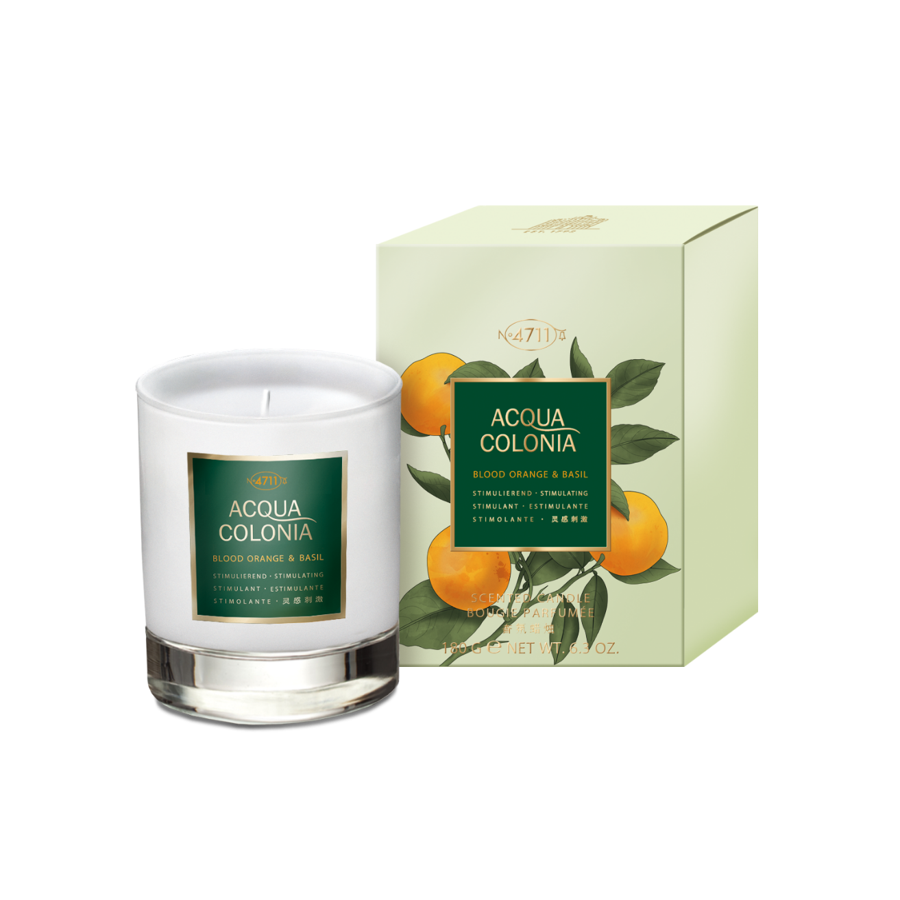 4711 Acqua Colonia 血橙及羅勒香薰蠟燭