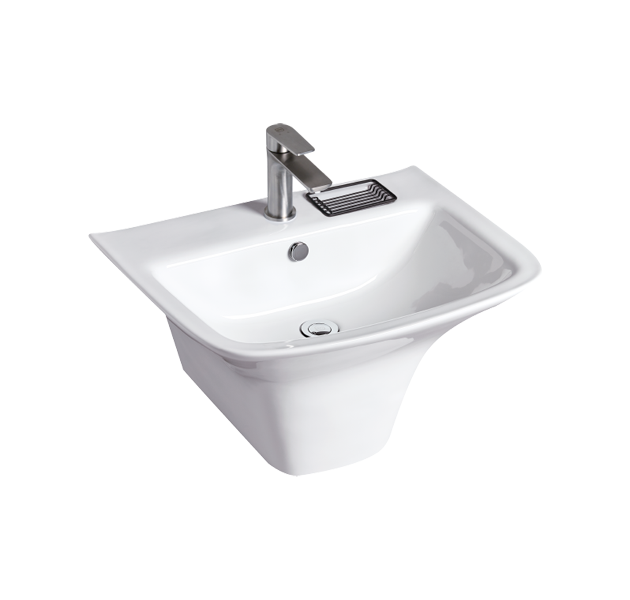 OVO京典衛浴 臉盆龍頭薦型號 L1503 / F8065 壁掛一體型臉盆 + 臉盆單孔龍頭