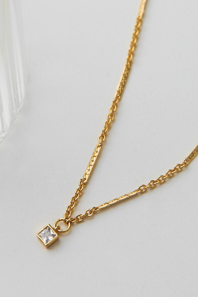 小方鋯石造型項鍊