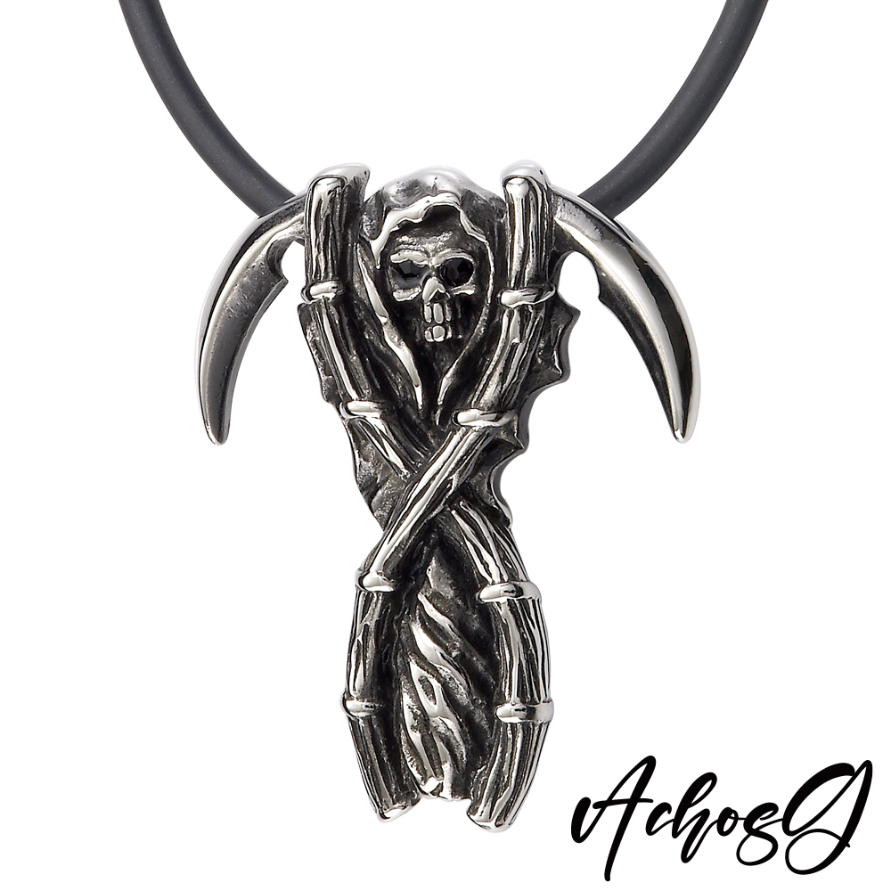 ACHOS【Deacon黑執事】潮流吊墬搭配鍺鈦項圈