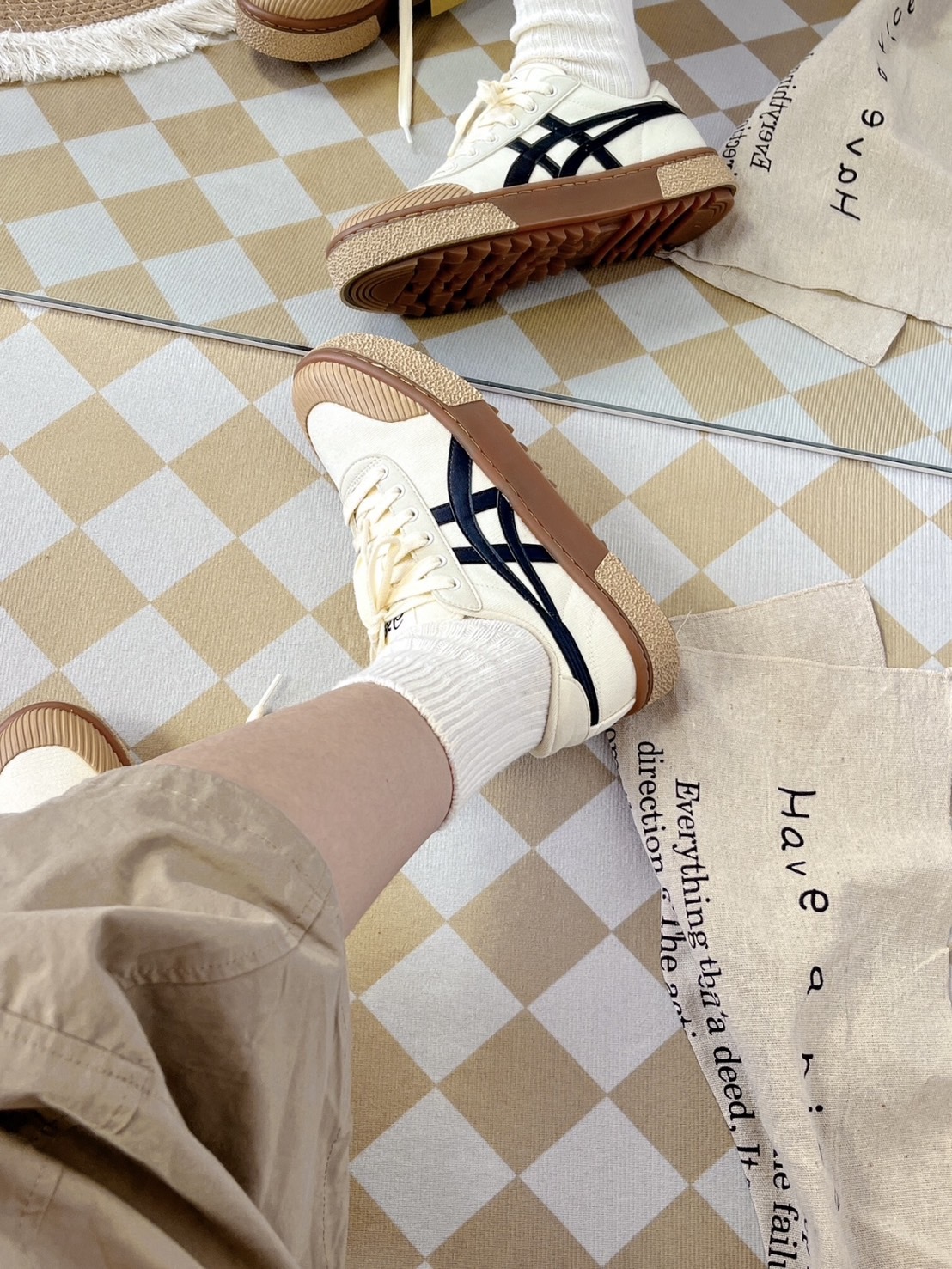 【預購】ASICS COURT TRAIL 厚底 焦糖餅乾 1203A146021