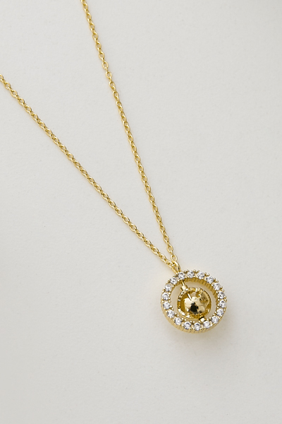 輕奢亮鑽圓環細鍊