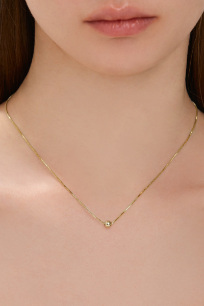 極簡小金豆項鍊