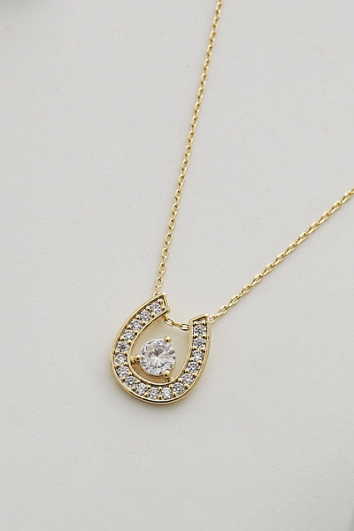 閃耀U型鋯石項鍊