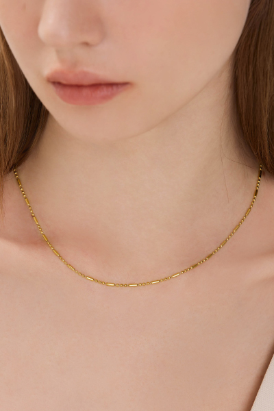 簡約小圓珠串接項鍊