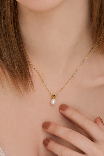 質感珍珠小金豆項鍊