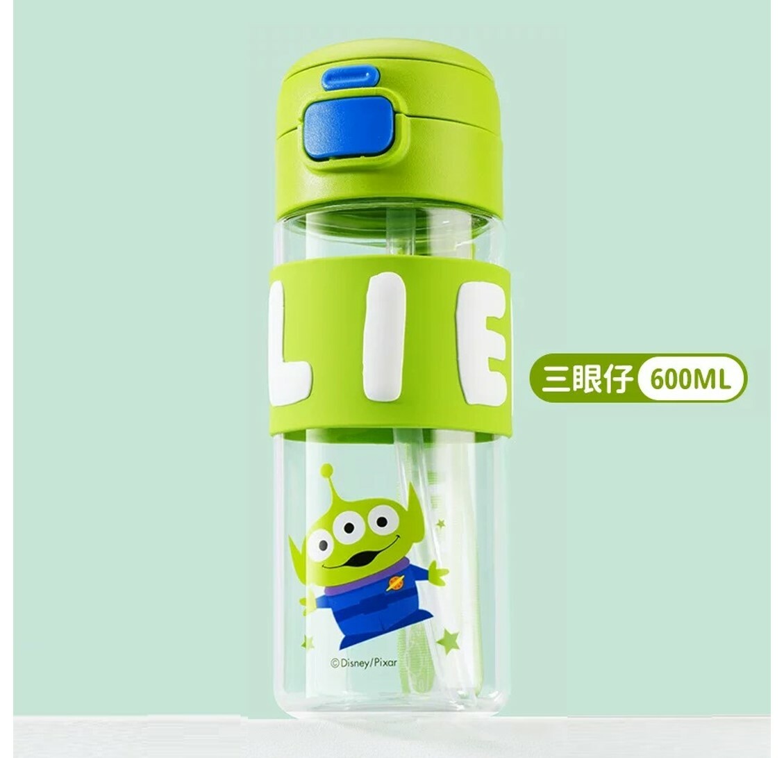 反斗奇兵 - 便攜式吸管水樽| 兩段開合式 |三眼仔(600ml)