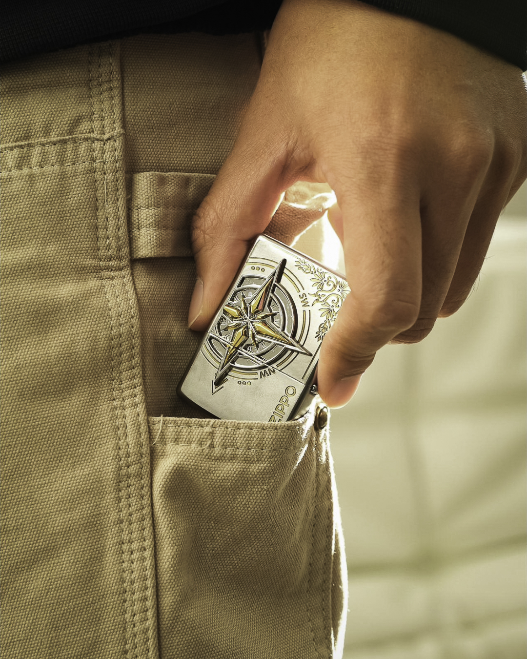 『Stone Island 同款十字芒星 💫』Zippo 『芒星座標』煤油打火機